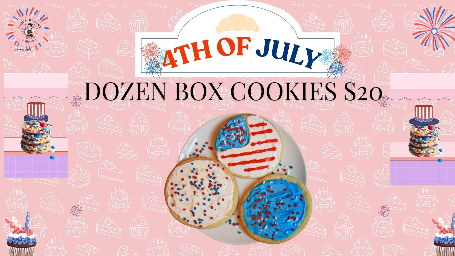 Independence Day Dozen Cookies