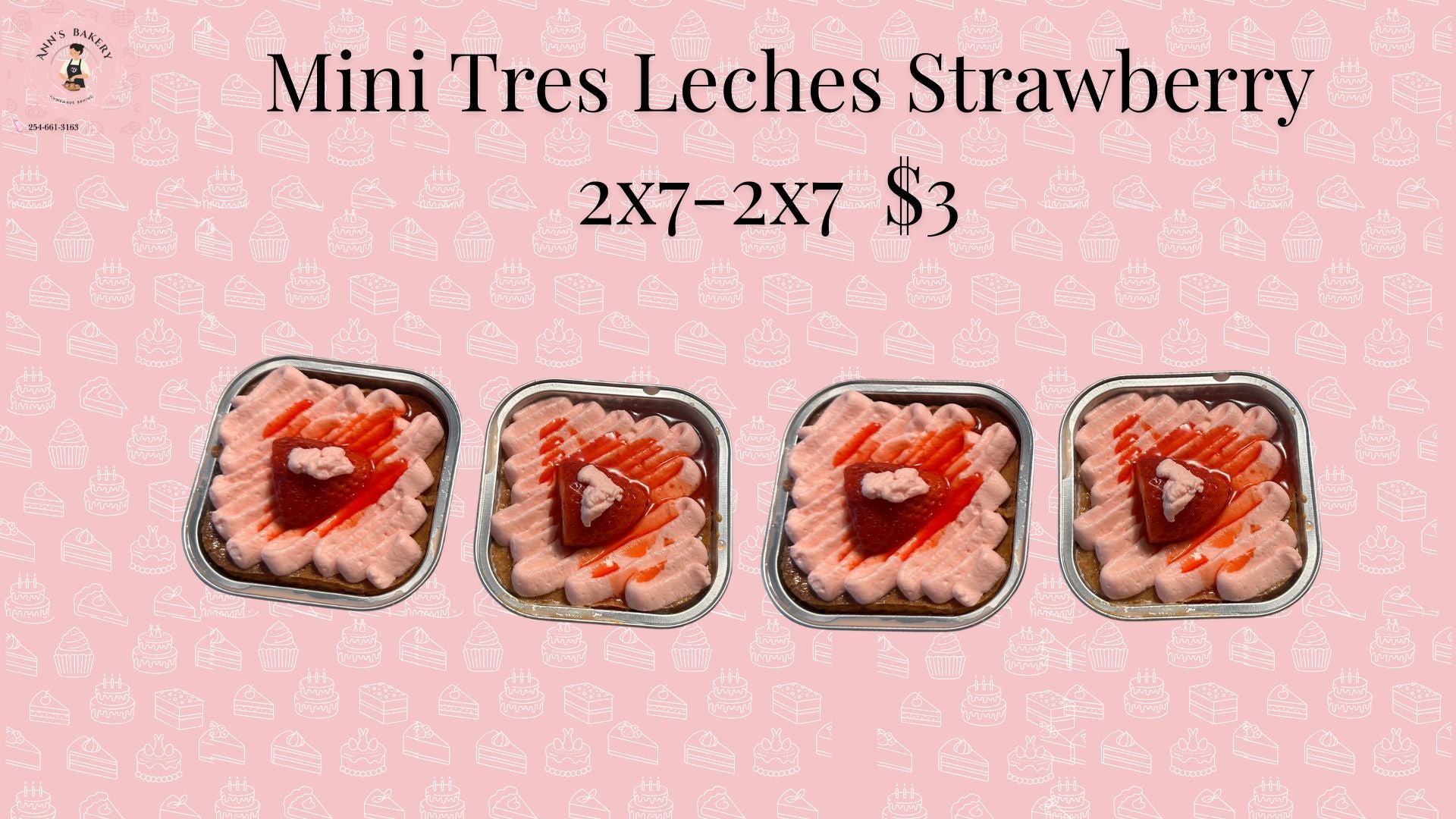 Strawberry Mini Tres Leches